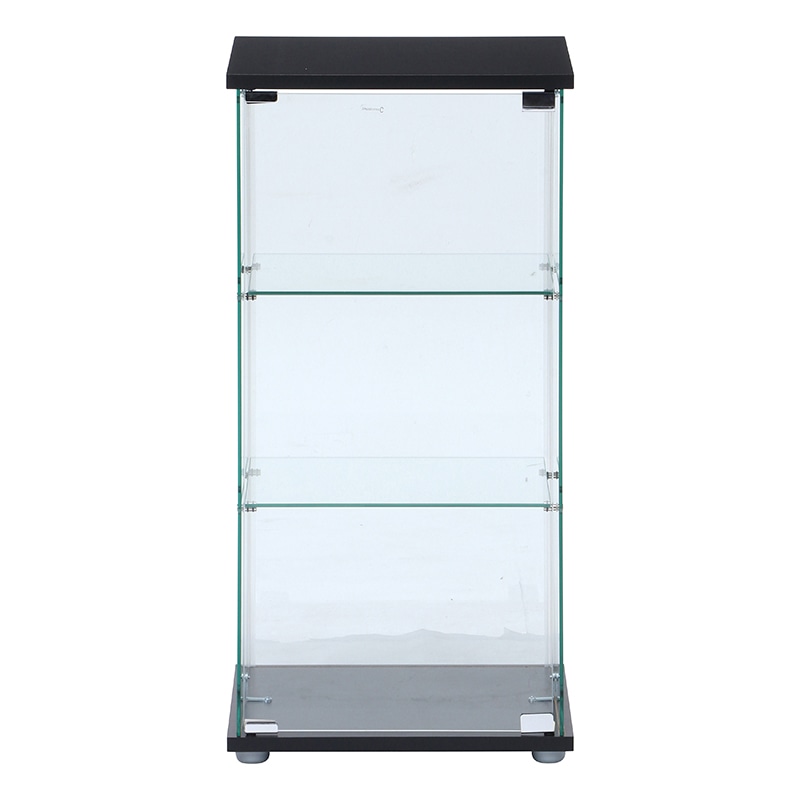 不二貿易 ガラスコレクションケース 3段 クリア TMG-G132 1台（ご注文単位1台）【直送品】