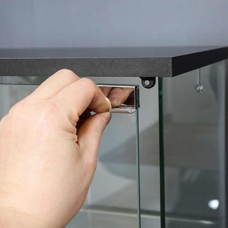 不二貿易 ガラスコレクションケース 3段 クリア TMG-G132 1台（ご注文単位1台）【直送品】