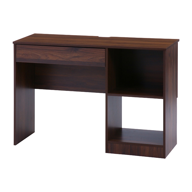 不二貿易 EZBO 片袖デスク ミディアムブラウン 1台（ご注文単位1台）【直送品】