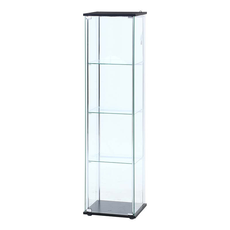 不二貿易 ガラスコレクションケース 4段 LED 1台（ご注文単位1台）【直送品】