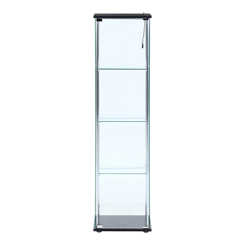 不二貿易 ガラスコレクションケース 4段 LED 1台（ご注文単位1台）【直送品】