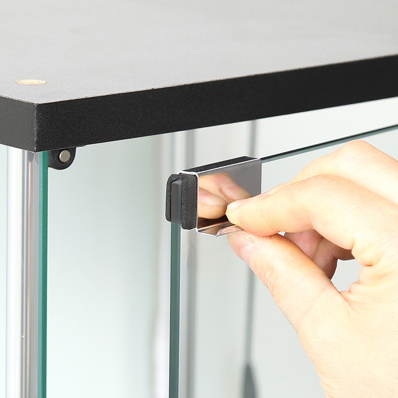 不二貿易 ガラスコレクションケース 4段 LED 1台（ご注文単位1台）【直送品】