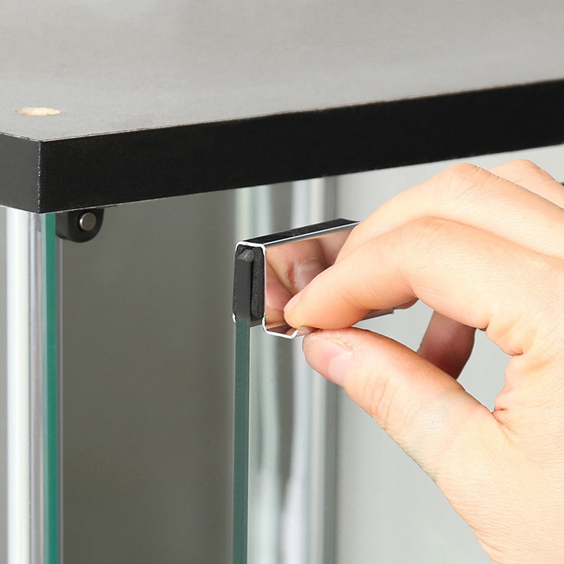 不二貿易 ガラスコレクションケース 4段 LED 背面ミラー付き 1台(ご注文単位1台)【直送品】