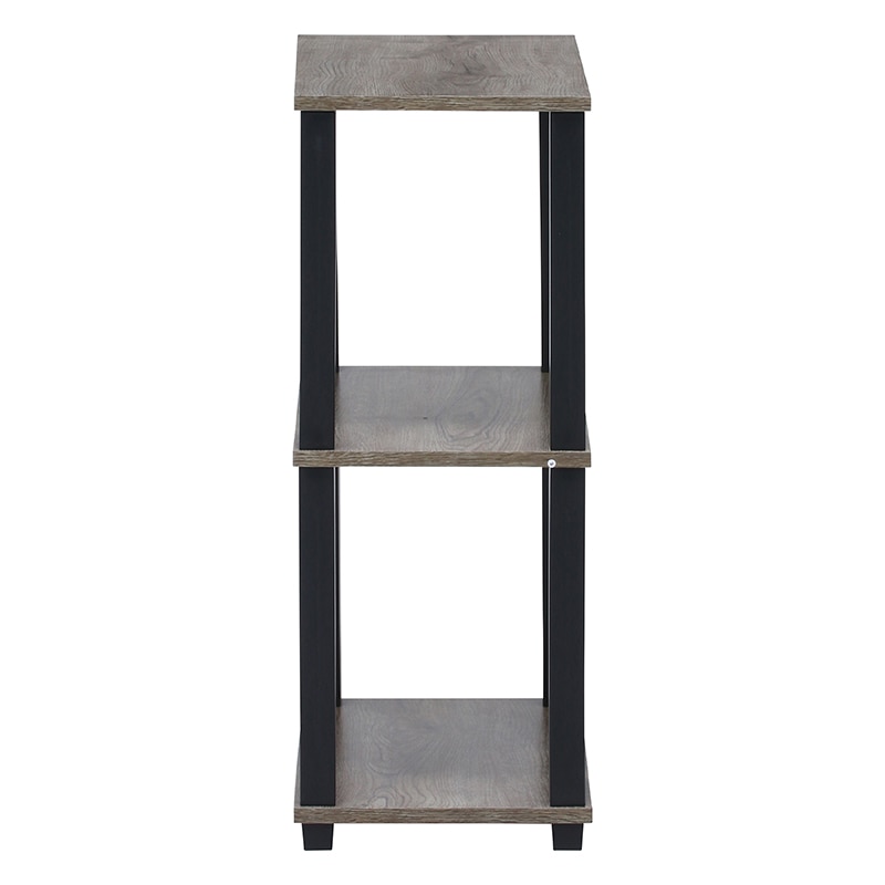 不二貿易 フィット 3段ラック ナチュラル×ブラック 1台(ご注文単位1台)【直送品】