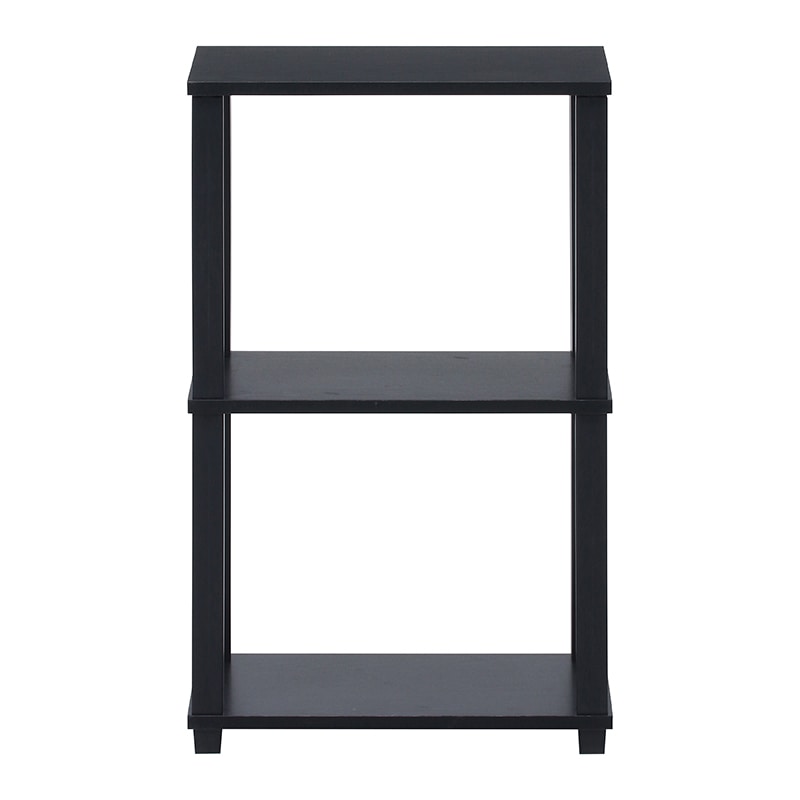 不二貿易 フィット 3段ラック ブラウン×ブラック 1台(ご注文単位1台)【直送品】