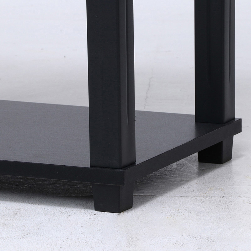 不二貿易 フィット 3段ラック ブラウン×ブラック 1台(ご注文単位1台)【直送品】