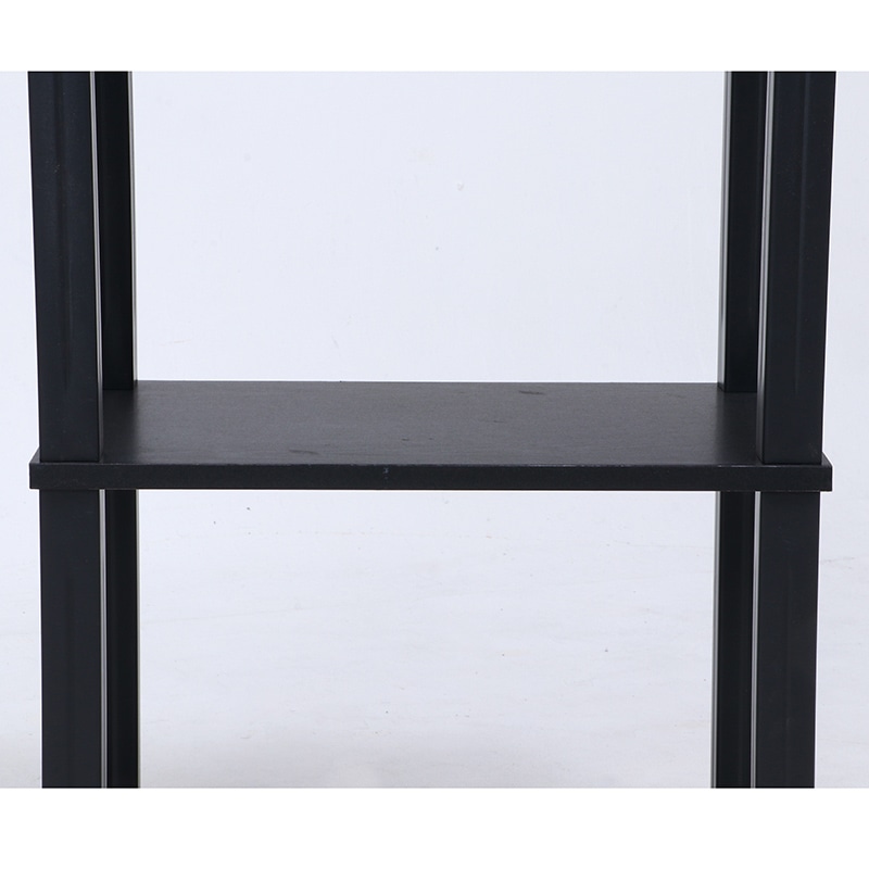 不二貿易 フィット 3段ラック ブラウン×ブラック 1台(ご注文単位1台)【直送品】