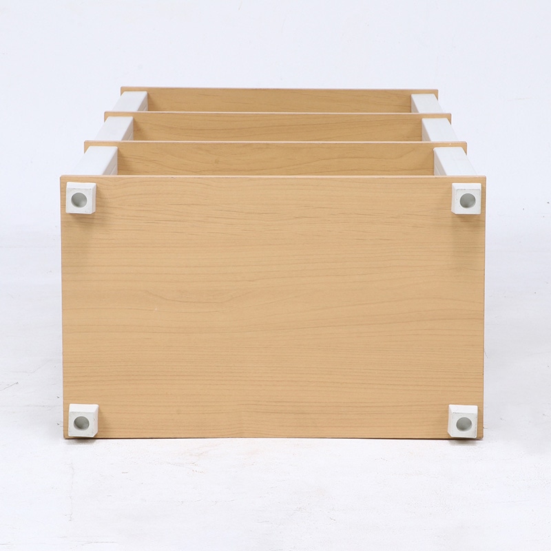 不二貿易 フィット 4段ラック ナチュラル×ホワイト 1台(ご注文単位1台)【直送品】