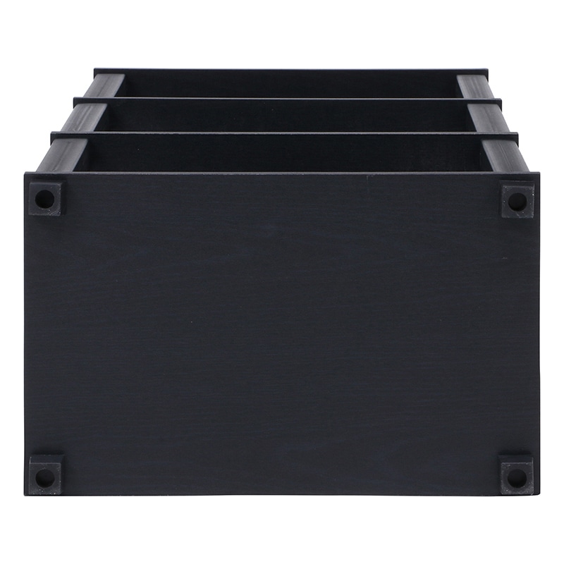 不二貿易 フィット 4段ラック ブラウン×ブラック 1台(ご注文単位1台)【直送品】