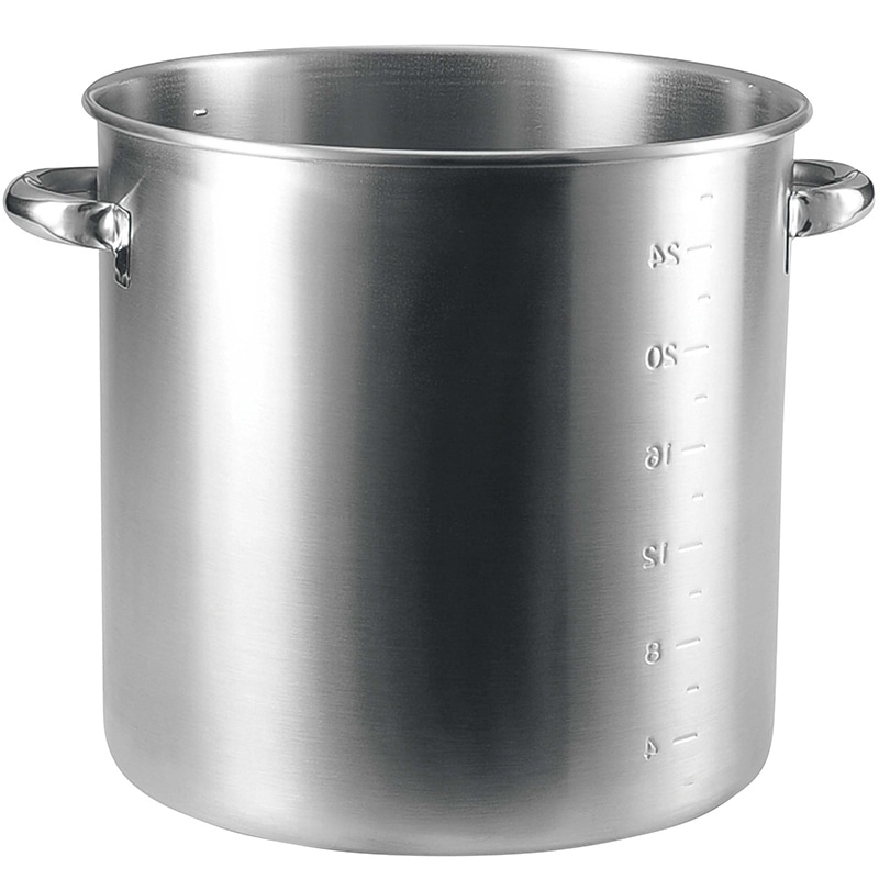 本間製作所 K　19-0　IH対応　寸胴鍋（目盛付） 45cm（蓋無）  1個（ご注文単位1個）【直送品】