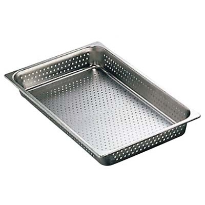 本間製作所 18-8 穴明ホテルパン 1/1 40mm 2111AP 1個(ご注文単位1個)【直送品】