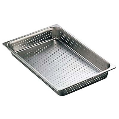 本間製作所 18-8 穴明ホテルパン 1/1 65mm 2112P 1個(ご注文単位1個)【直送品】