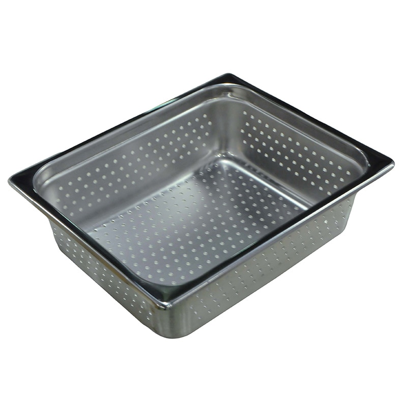 本間製作所 18-8 穴明ホテルパン 1/2 100mm 2124P 1個(ご注文単位1個)【直送品】