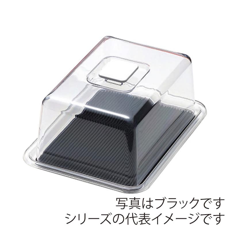 曙産業 クリア ラブリーハット角 大 MT-1113 レッド 1個(ご注文単位1個)【直送品】