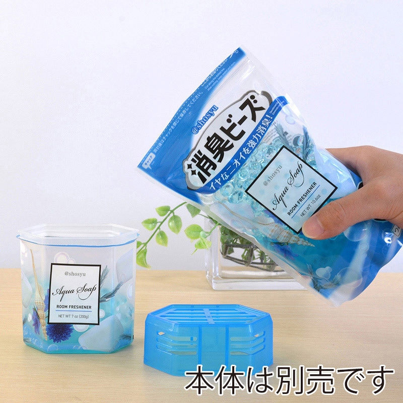 小久保工業所 アットショウシュウ 消臭ビーズ 詰め替え用 アクアソープ 3955 1個（ご注文単位12個）【直送品】