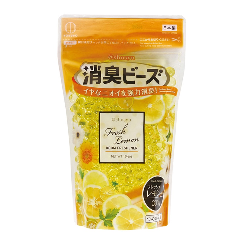 小久保工業所 アットショウシュウ 消臭ビーズ 詰め替え用 フレッシュレモン 3957 1個（ご注文単位12個）【直送品】