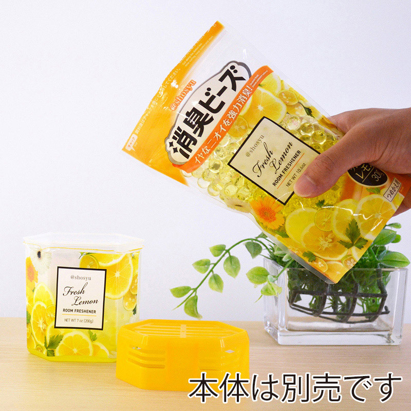 小久保工業所 アットショウシュウ 消臭ビーズ 詰め替え用 フレッシュレモン 3957 1個(ご注文単位12個)【直送品】