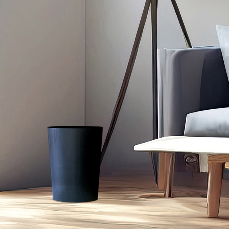 小久保工業所 KALA ダストボックス 丸 ブラック KC-246 1個(ご注文単位12個)【直送品】