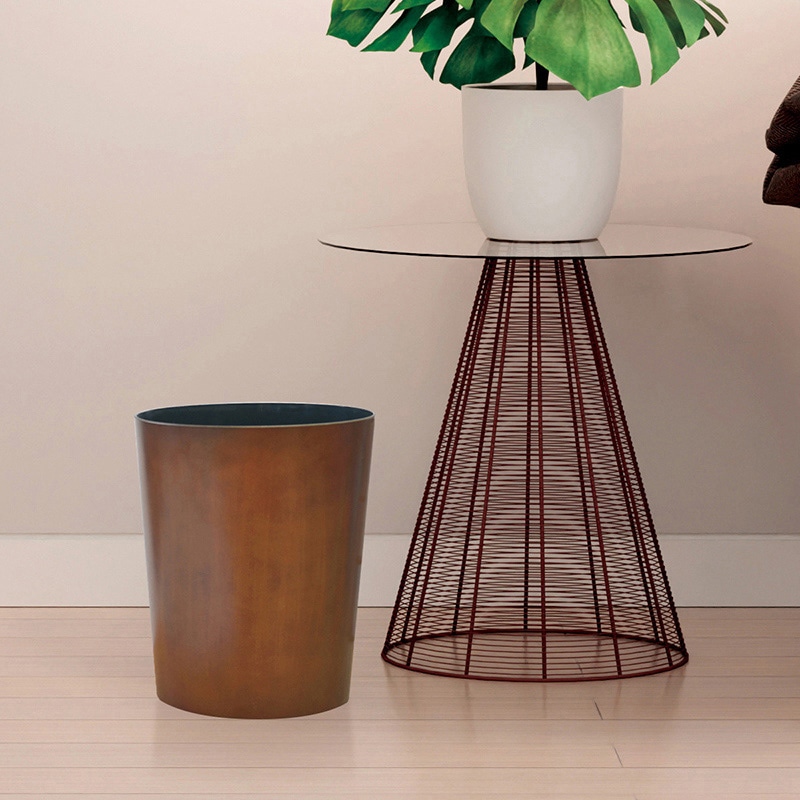 小久保工業所 MOKU ダストボックス 丸 ダーク KC-249 1個(ご注文単位12個)【直送品】