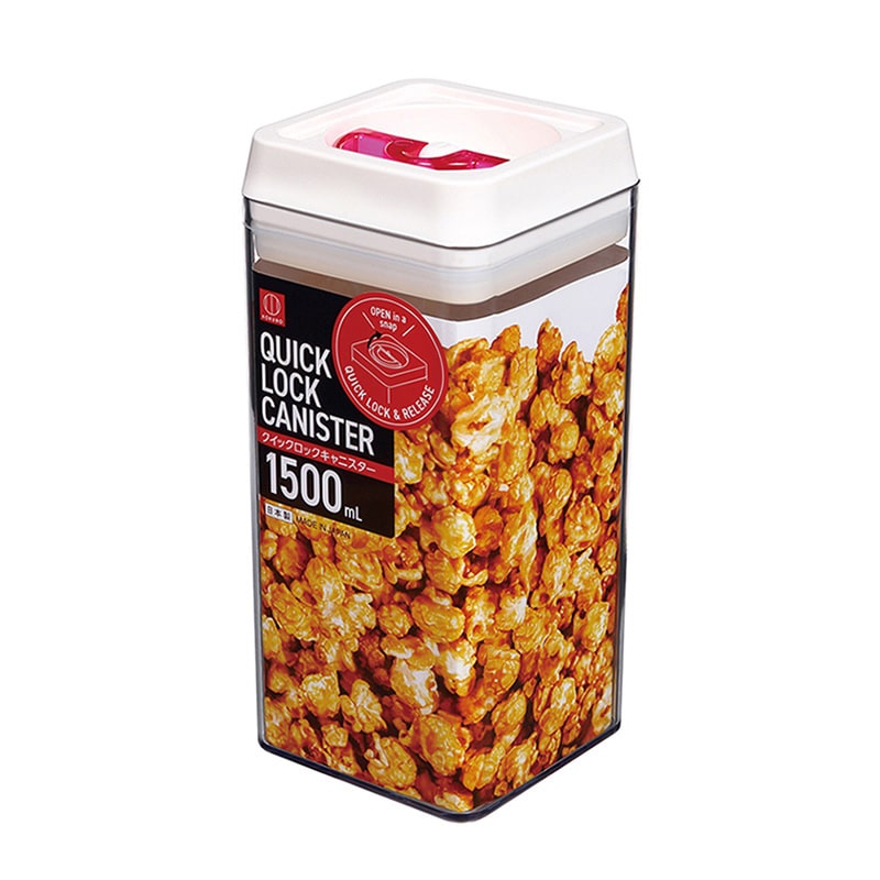 小久保工業所 クイックロックキャニスター 1500ml ピンク KK-538 1個（ご注文単位6個）【直送品】