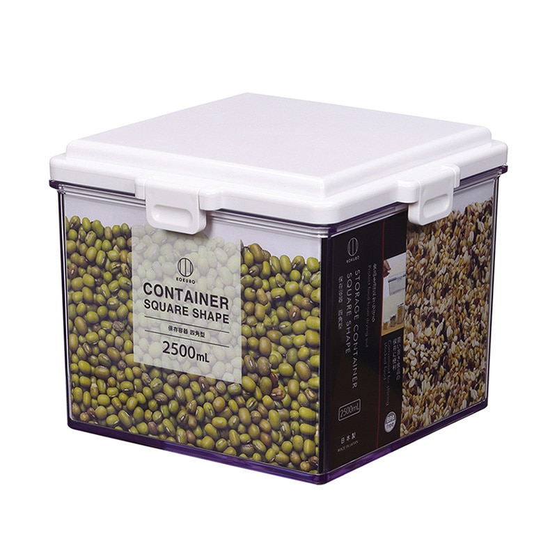 小久保工業所 保存容器 四角型 2500ml KK-591 1個（ご注文単位6個）【直送品】