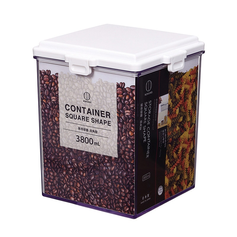 小久保工業所 保存容器 四角型 3800ml KK-592 1個（ご注文単位6個）【直送品】