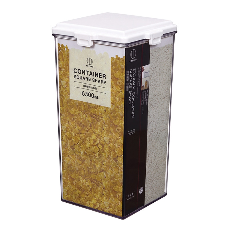 小久保工業所 保存容器 四角型 6300ml KK-593 1個（ご注文単位4個）【直送品】