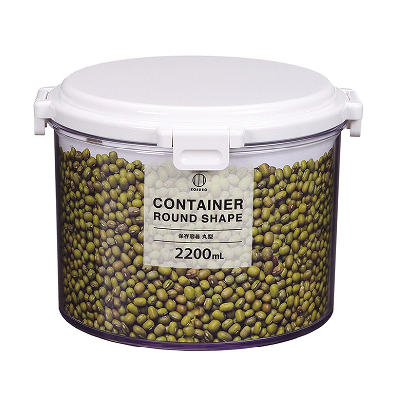 小久保工業所 保存容器 丸型 2200ml KK-594 1個（ご注文単位6個）【直送品】