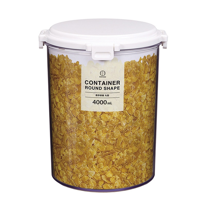 小久保工業所 保存容器 丸型 4000ml KK-595 1個（ご注文単位6個）【直送品】
