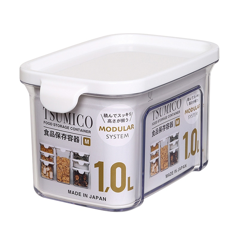 小久保工業所 TSUMICO 食品保存容器 M ホワイト KK-639 1個（ご注文単位6個）【直送品】