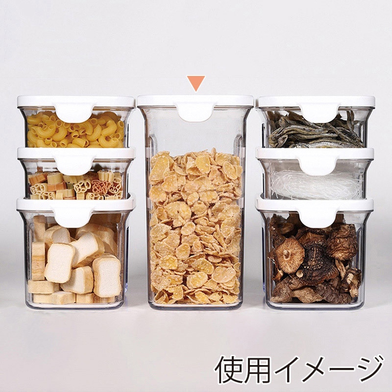 小久保工業所 TSUMICO 食品保存容器 L ホワイト KK-640 1個（ご注文単位6個）【直送品】