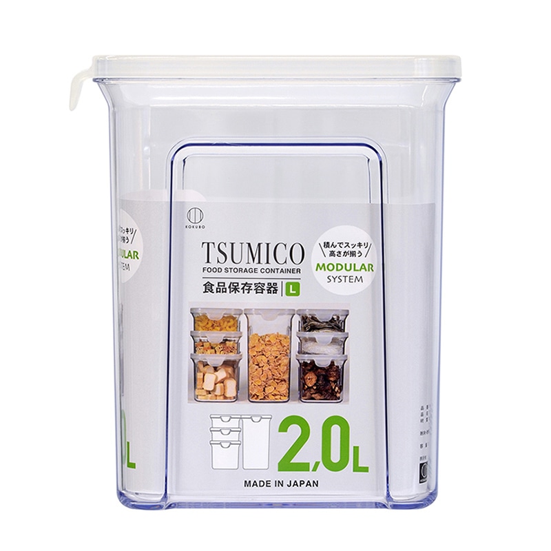 小久保工業所 TSUMICO 食品保存容器 L クリア KK-643 1個(ご注文単位6個)【直送品】