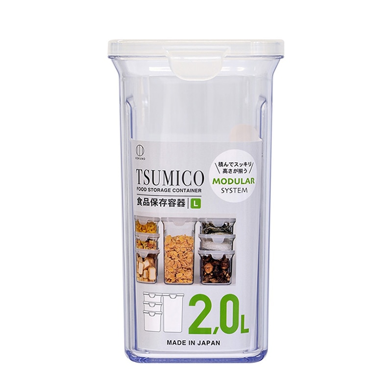 小久保工業所 TSUMICO 食品保存容器 L クリア KK-643 1個(ご注文単位6個)【直送品】