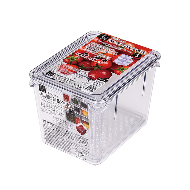 小久保工業所 すのこ付き 透明野菜保存容器 S KK-646 1個（ご注文単位6個）【直送品】