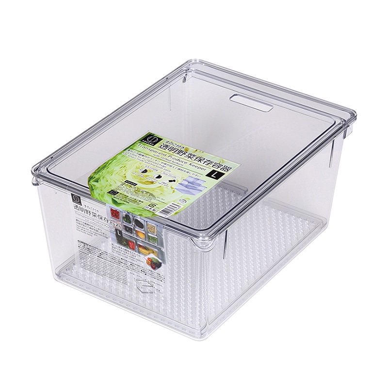 小久保工業所 すのこ付き 透明野菜保存容器 L KK-648 1個（ご注文単位6個）【直送品】