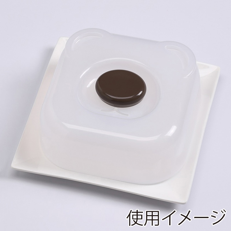 小久保工業所 電子レンジ用フードカバー BEAR クリア KK-673 1個(ご注文単位10個)【直送品】