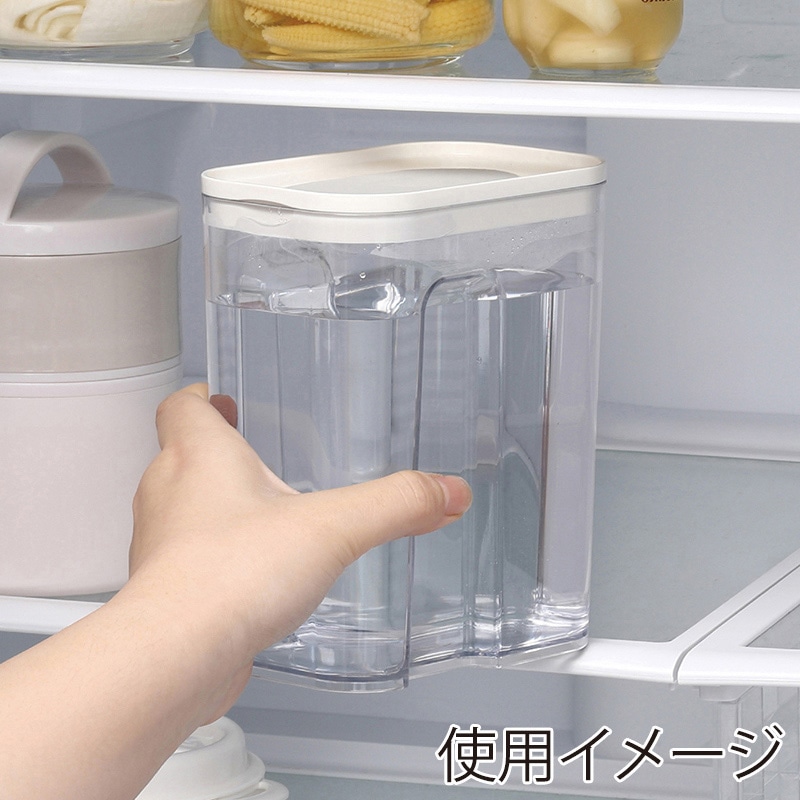 小久保工業所 スマート冷水筒 1.1L ホワイト KK-681 1個(ご注文単位6個)【直送品】