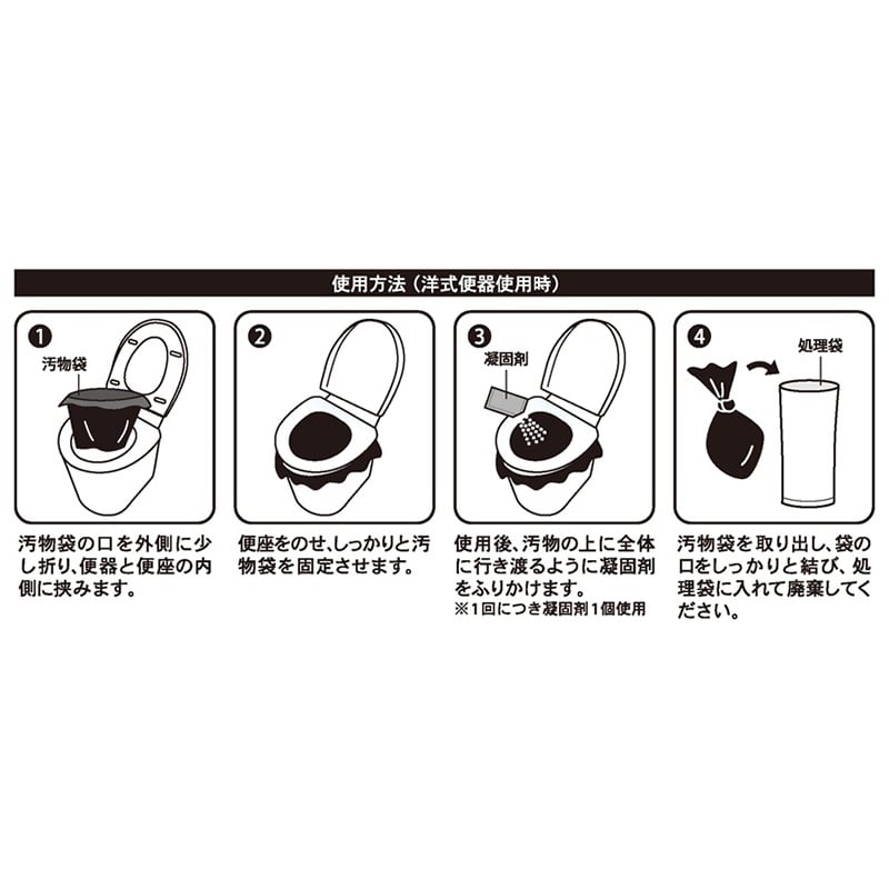 小久保工業所 緊急簡易トイレ 1回分 KM-011 1個（ご注文単位10個）【直送品】