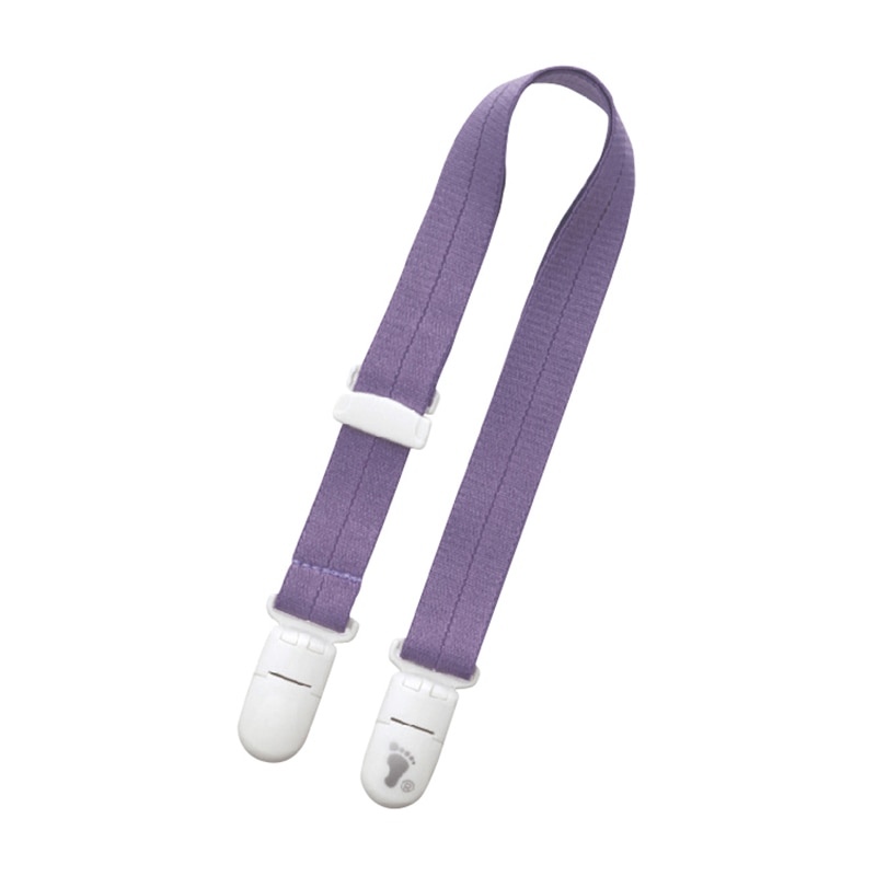 食事用エプロン　のびるクリップ 403783　ムラサキ  1個（ご注文単位1個）【直送品】