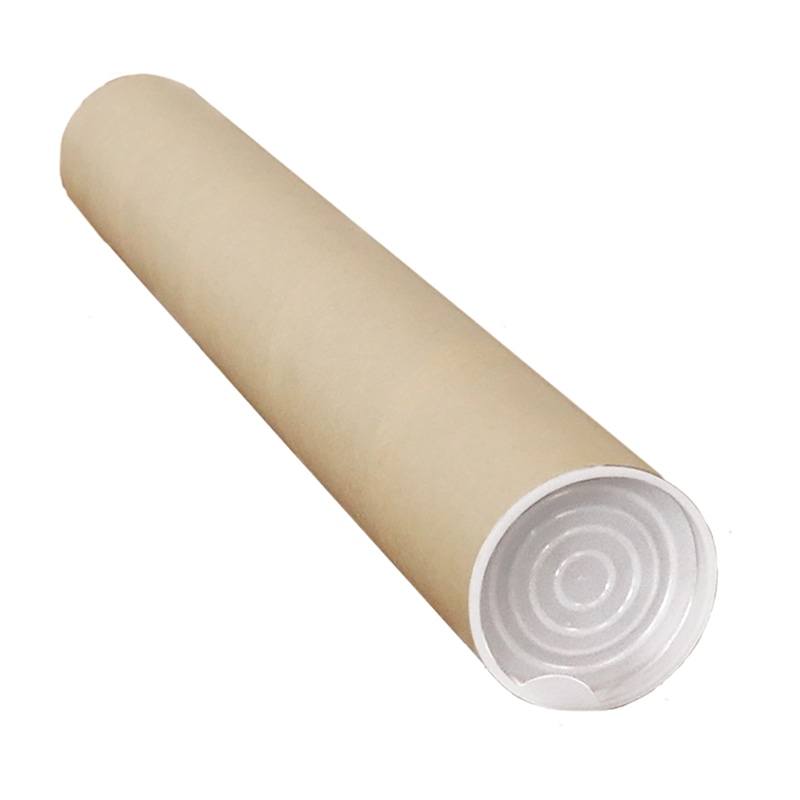 今村紙工 ポリ栓付き紙管 390mm SK1-3/18814 10本/箱(ご注文単位8袋)【直送品】