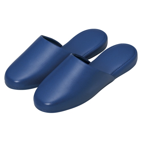 5701-10 高周波レザースリッパ10足組ブルー 1パック (ご注文単位1パック)【直送品】