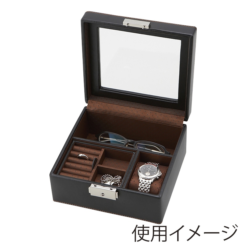 茶谷産業 メンズボックス M 240-575BK 1個(ご注文単位1個)【直送品】