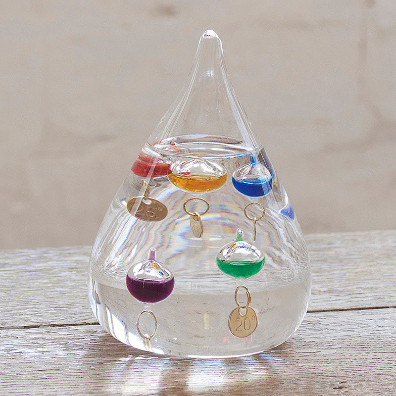 茶谷産業 ガラスフロート温度計 しずく　S 333-203 1個（ご注文単位1個）【直送品】