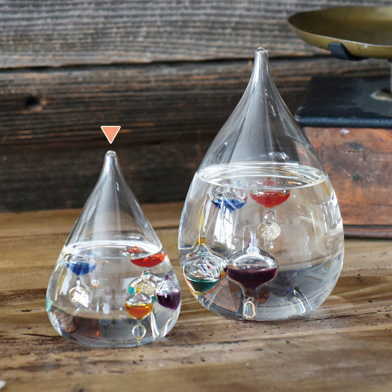 茶谷産業 ガラスフロート温度計 しずく　S 333-203 1個（ご注文単位1個）【直送品】