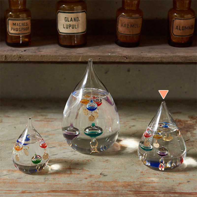 茶谷産業 ガラスフロート温度計 しずく　S 333-203 1個（ご注文単位1個）【直送品】