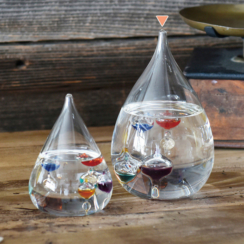 茶谷産業 ガラスフロート温度計 しずく　L 333-204 1個（ご注文単位1個）【直送品】