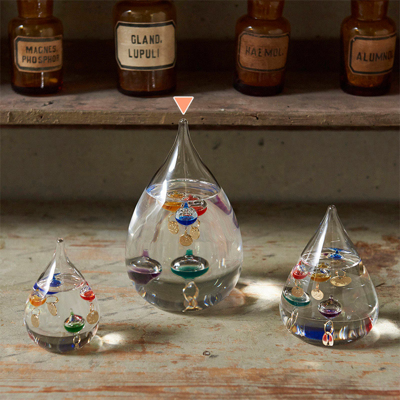 茶谷産業 ガラスフロート温度計 しずく　L 333-204 1個（ご注文単位1個）【直送品】