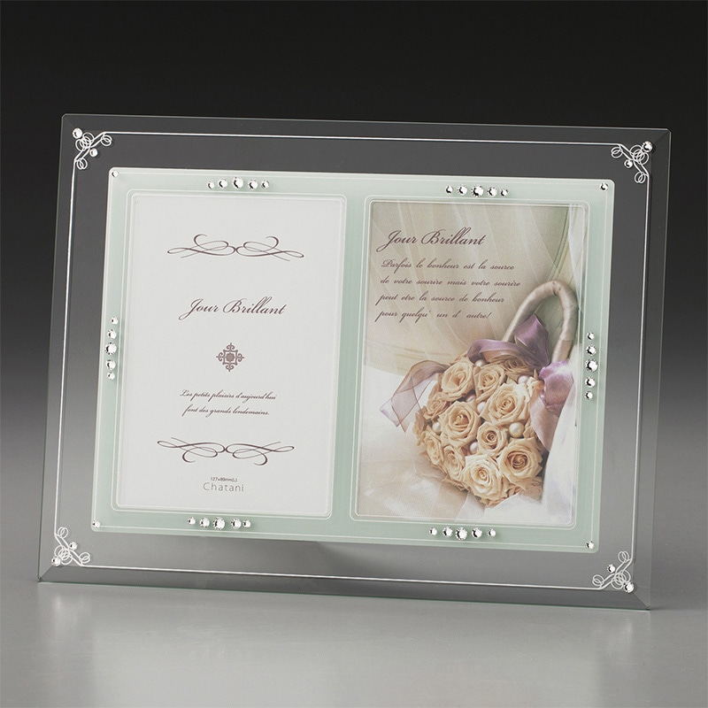 茶谷産業 ジュール・ブリアン　ガラスフォトフレーム  253-860 1個（ご注文単位1個）【直送品】