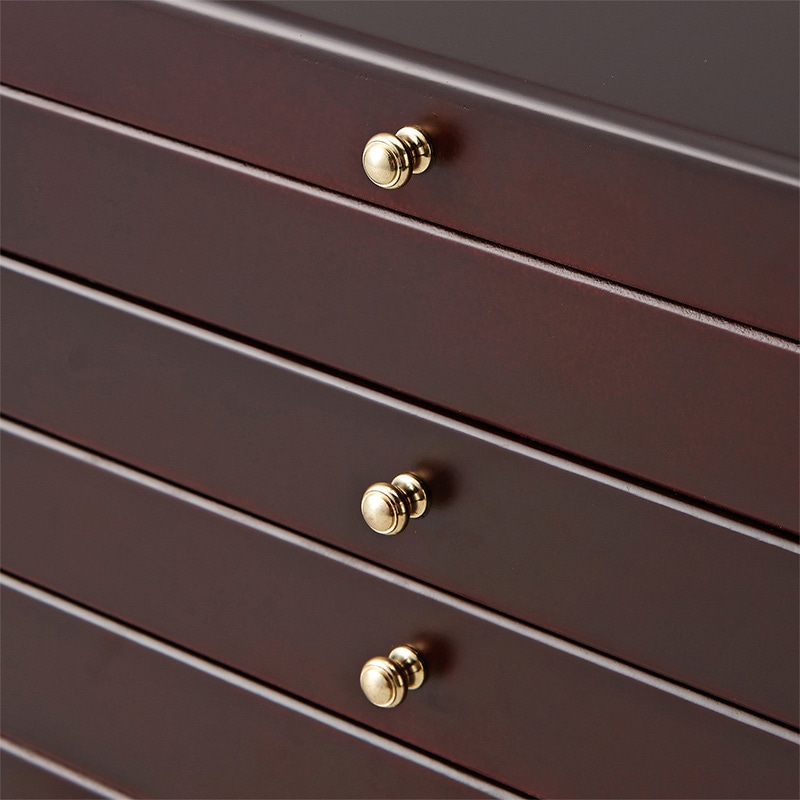 茶谷産業 木製ジュエルケース 3ツ引 017-806 1個(ご注文単位1個)【直送品】