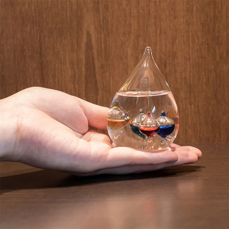 茶谷産業 ガラスフロート温度計 しずく SS 333-212 1個(ご注文単位1個)【直送品】